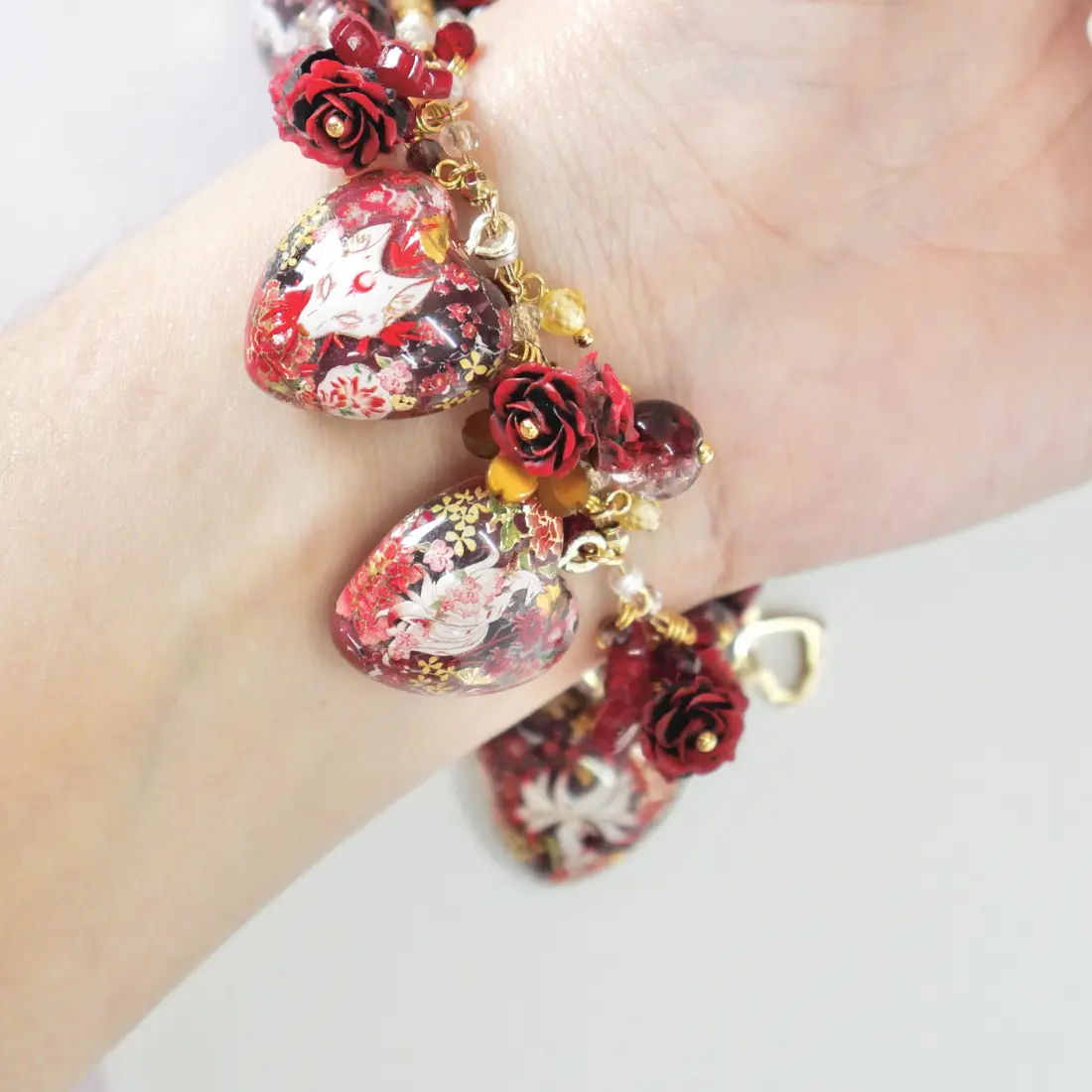 ข้อมือ Maroon Fox สร้อยข้อมือ MIMEAR