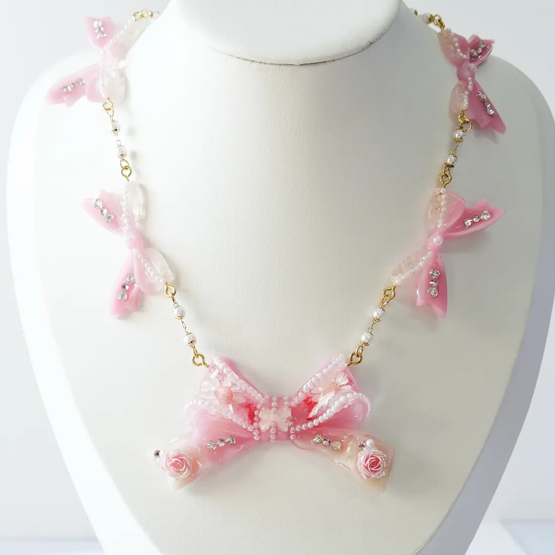 สร้อยคอ Pinkpearl Rose สร้อยคอ MIMEAR