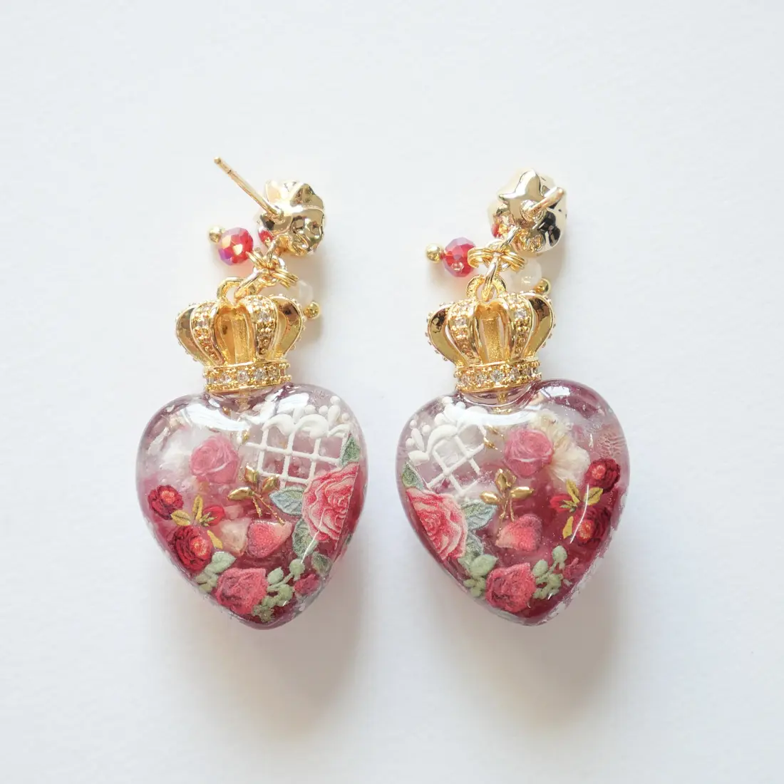 ต่างหูหัวใจ Royal Crown ต่างหู MIMEAR