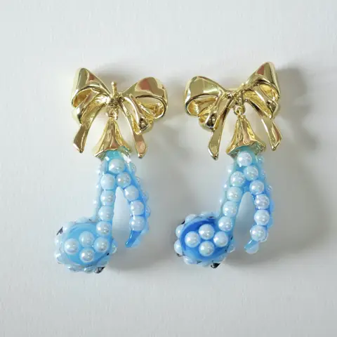ต่างหูตัวโน้ต Melody Blue
