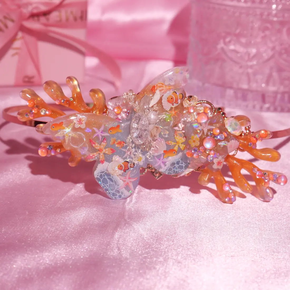 คาดผม Marine Coral กิ๊บติดผม MIMEAR