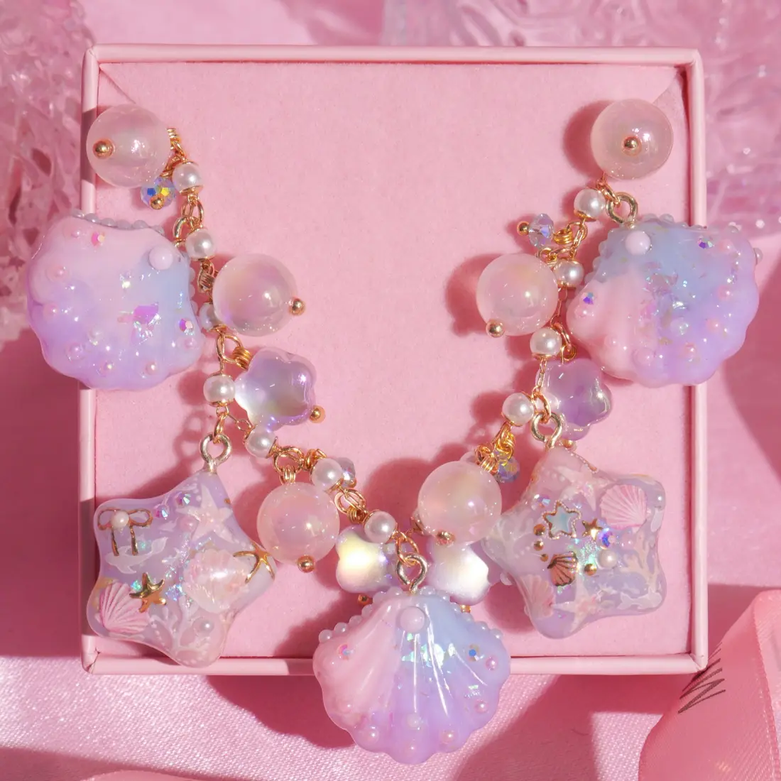 ข้อมือ Ribbon & Shellstar สร้อยข้อมือ MIMEAR