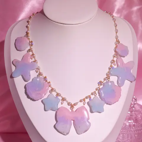 สร้อยคอ Ribbon & Shellstar