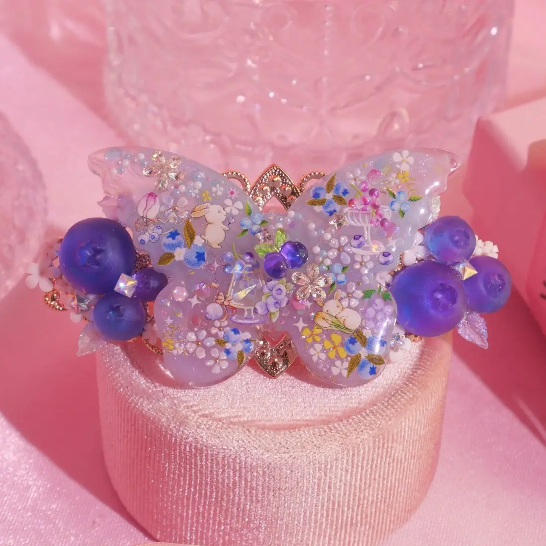 กิ๊บผีเสื้อ Icy Blueberry กิ๊บติดผม MIMEAR
