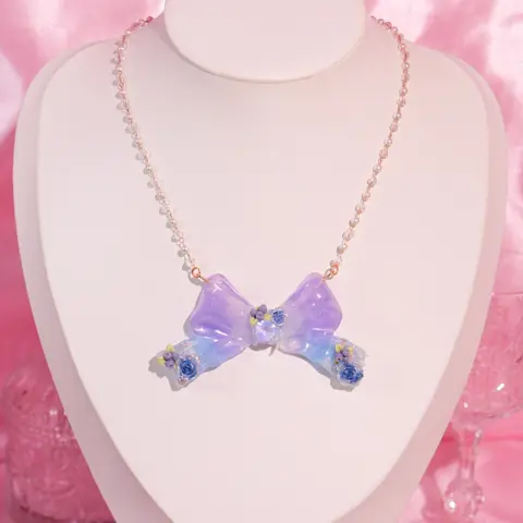 สร้อยคอโบว์ Blueberry Bunny Corset