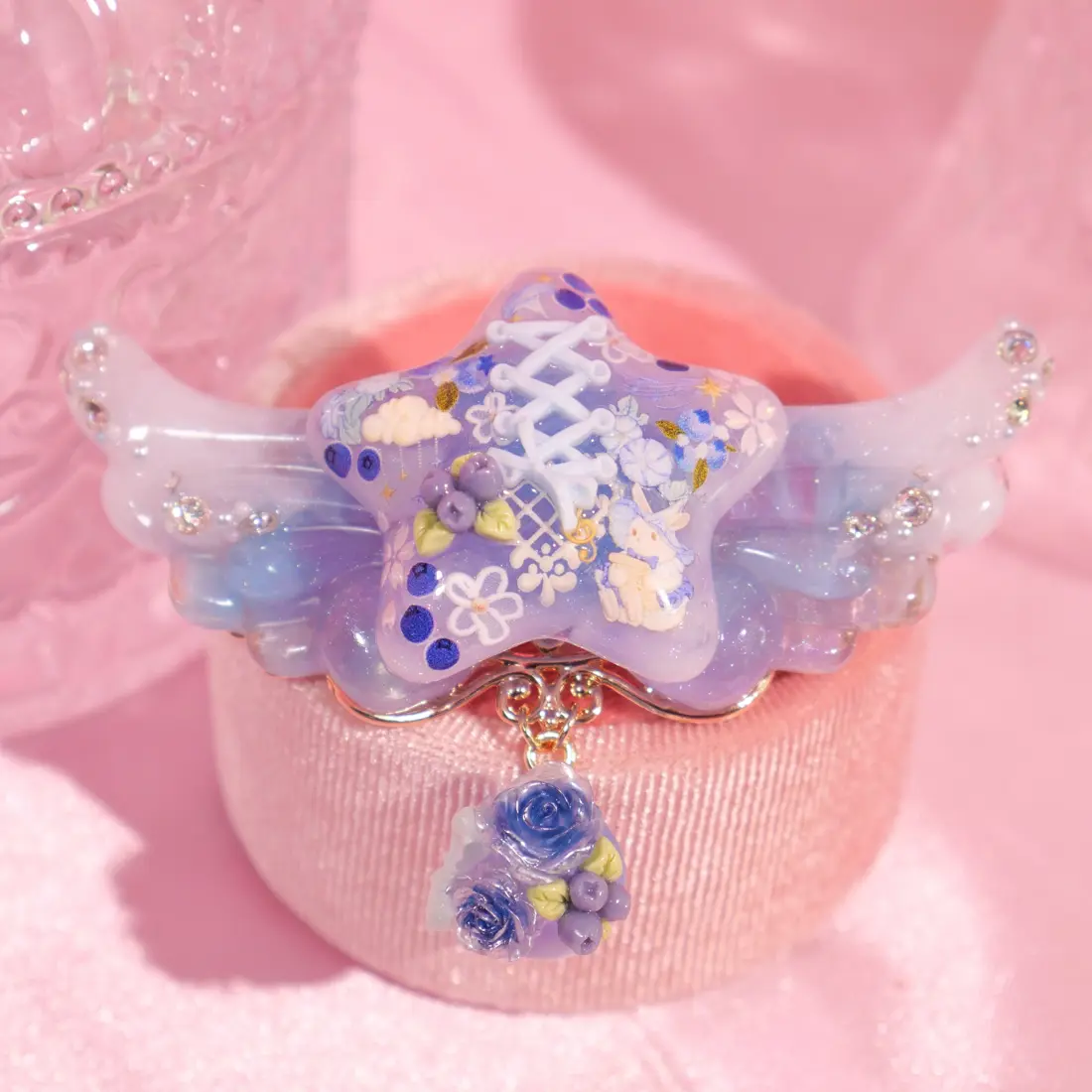 กิ๊บปีกดาว Blueberry Bunny Corset กิ๊บติดผม MIMEAR