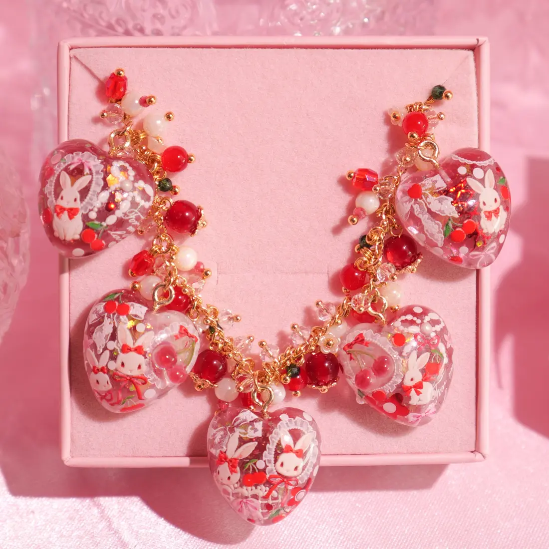 ข้อมือ Cherry Bunny Lace Full สร้อยข้อมือ MIMEAR