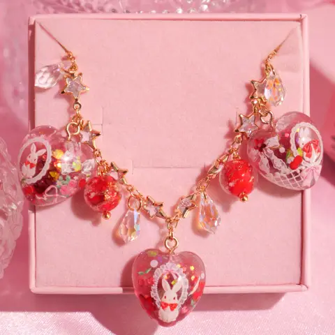 ข้อมือจี้กลม Cherry Bunny Lace