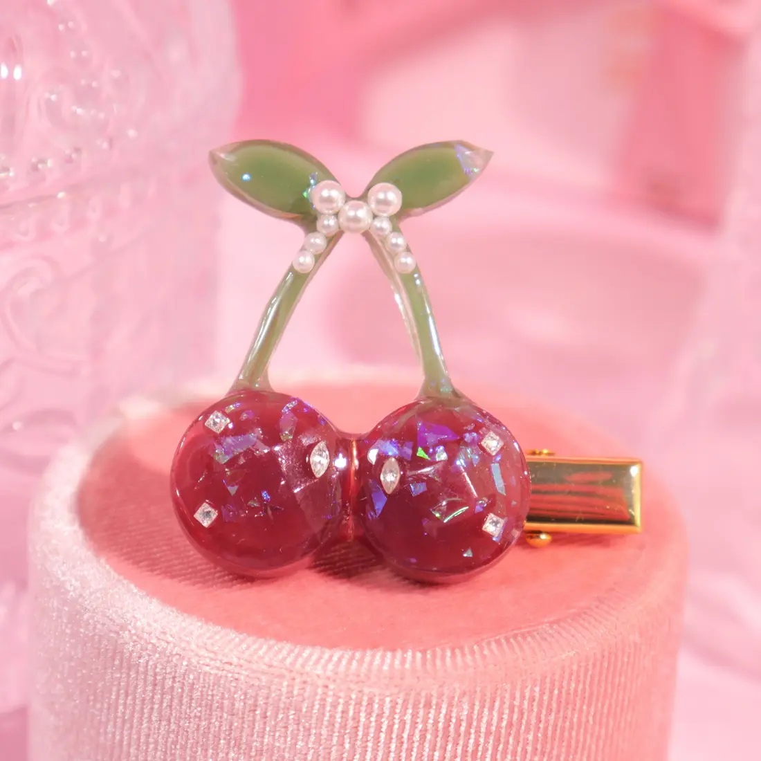กิ๊บ Cherry Bunny Lace กิ๊บติดผม MIMEAR