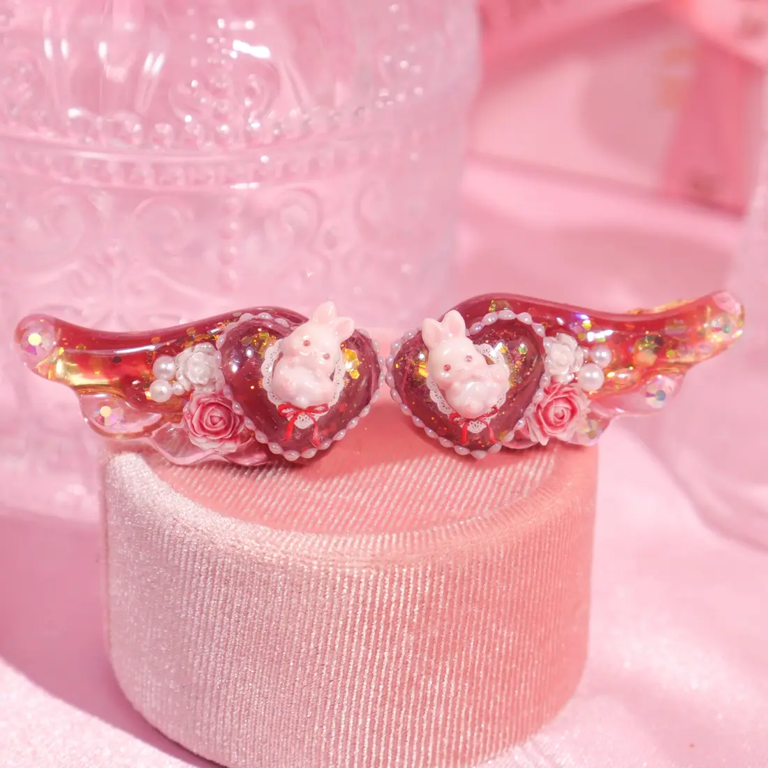 Set กิ๊บ Cherry Bunny Lace กิ๊บติดผม MIMEAR