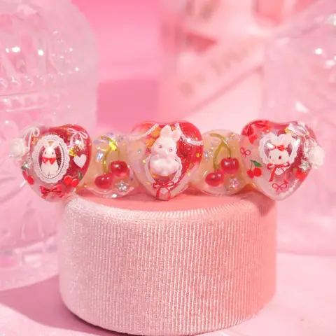 กิ๊บหัวใจ Cherry Bunny Lace