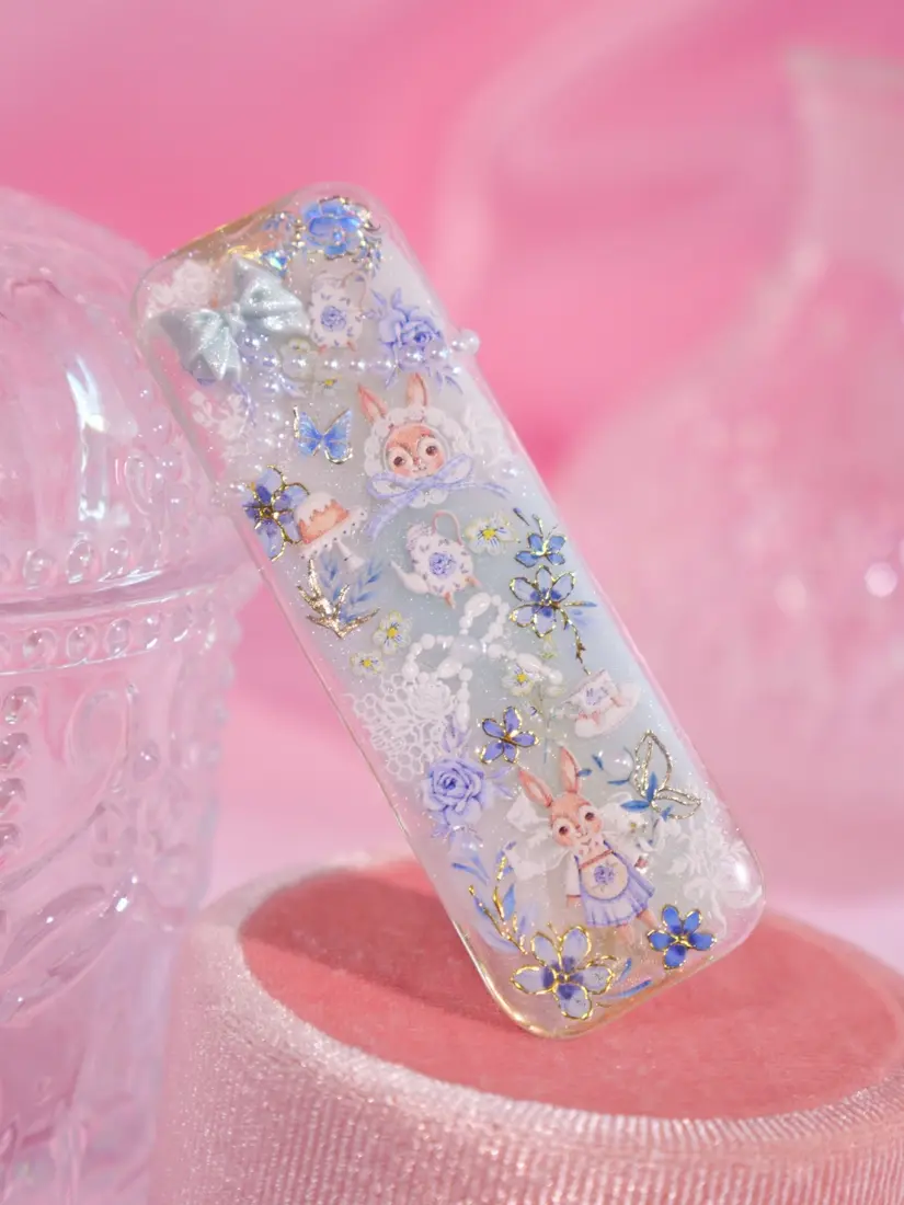 กิ๊บทรงเหลี่ยม Princess Blue กิ๊บติดผม MIMEAR