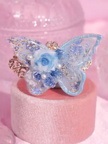 กิ๊บผีเสื้อ Princess Blue