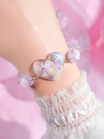 ข้อมือหัวใจกลาง Heaven Glass