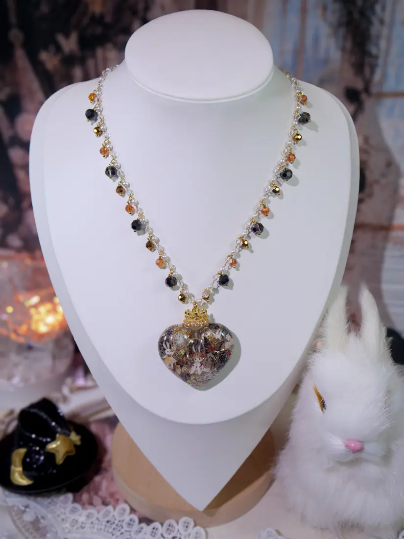 สร้อยคอ Amber Crown มงกุฎอำพันแห่งรัตติกาล สร้อยคอ MIMEAR