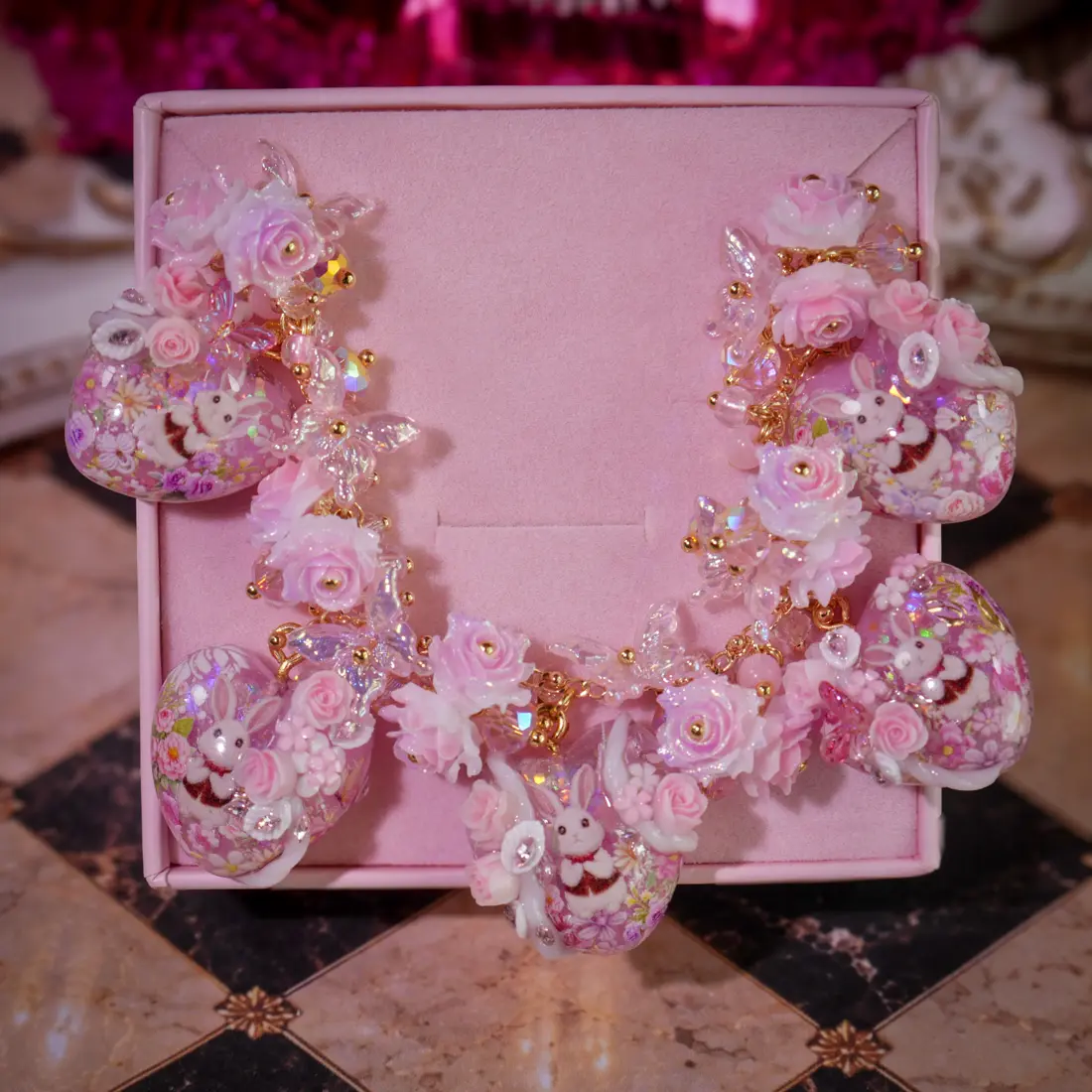 ข้อมือ Blossom Vines เถาวัลย์ดอกไม้ชมพู สร้อยข้อมือ MIMEAR