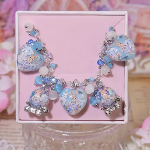 ข้อมือ Ivory Carriage รถม้าฟักทองขาวฟ้า