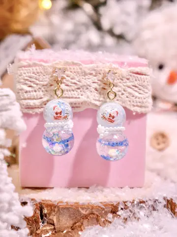 ต่างหู Snowman Glow