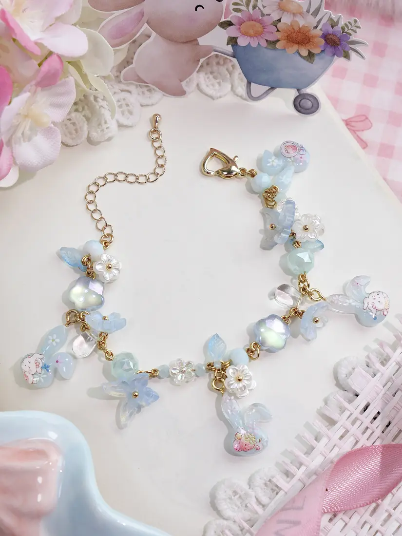 ข้อมือกระต่ายผีเสื้อฟ้า สร้อยข้อมือ MIMEAR
