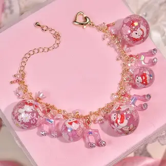 ข้อมือแมว Melody ชมพู