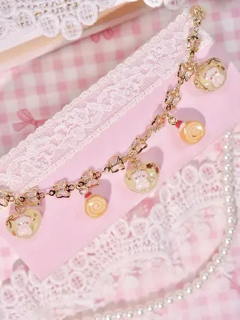 ข้อมือใจจิ๋วเค้กโรลส้ม สร้อยข้อมือ MIMEAR