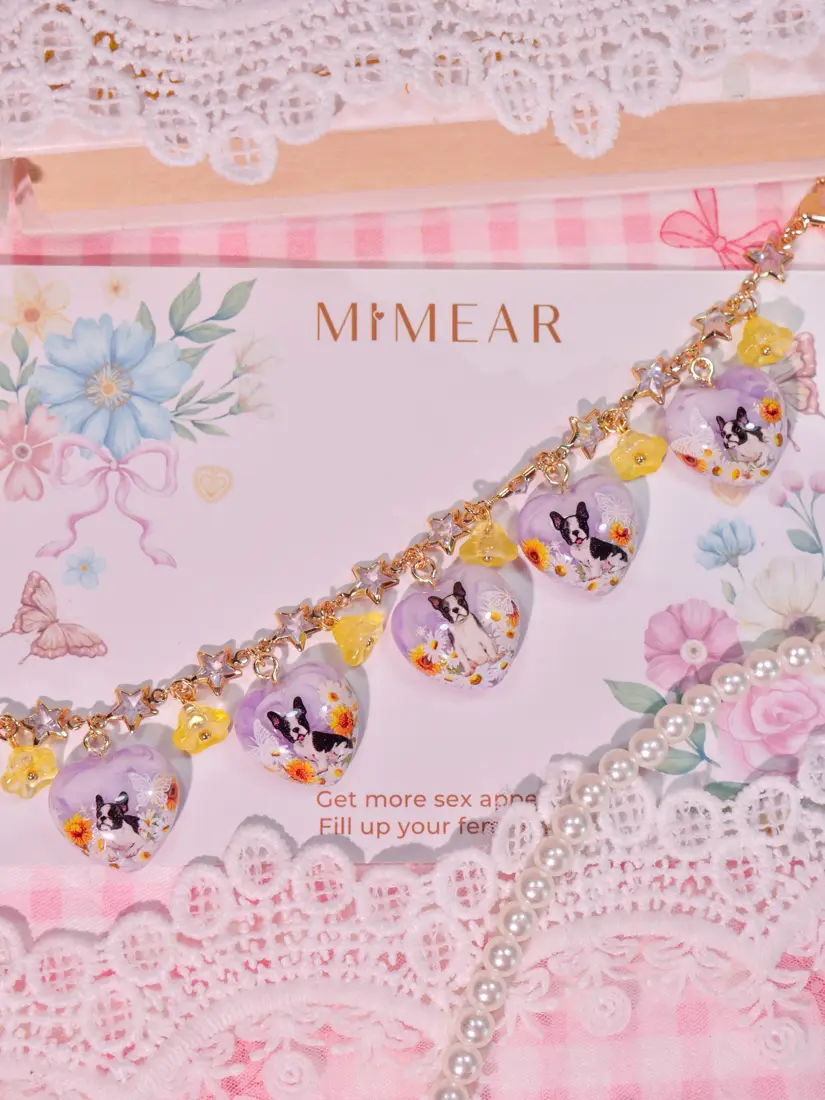 ข้อมือใจเฟรนช์บูลด็อก สร้อยข้อมือ MIMEAR